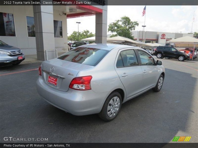 Classic Silver Metallic / Dark Gray 2012 Toyota Yaris Sedan