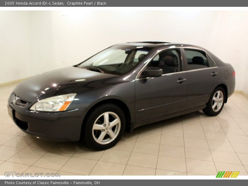 Graphite Pearl / Black 2005 Honda Accord EX-L Sedan