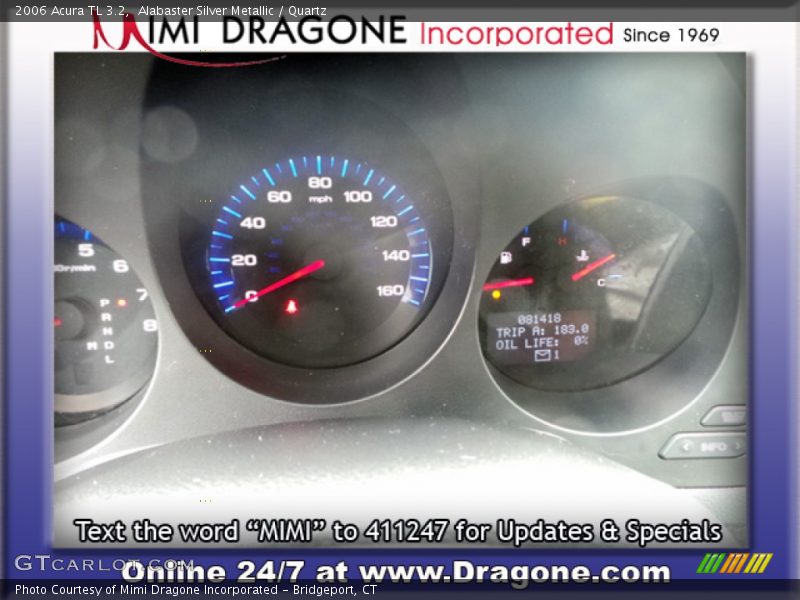 Alabaster Silver Metallic / Quartz 2006 Acura TL 3.2