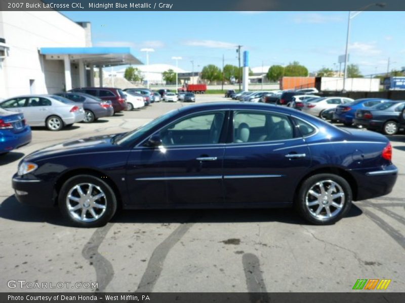 Midnight Blue Metallic / Gray 2007 Buick LaCrosse CXL