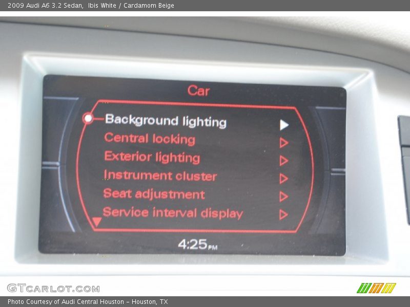 Controls of 2009 A6 3.2 Sedan