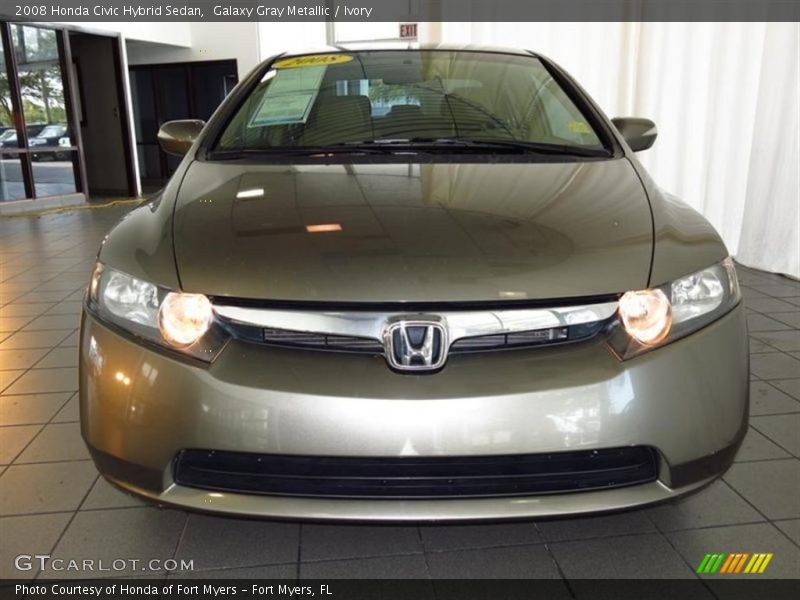 Galaxy Gray Metallic / Ivory 2008 Honda Civic Hybrid Sedan