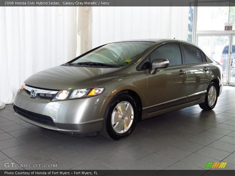 Galaxy Gray Metallic / Ivory 2008 Honda Civic Hybrid Sedan