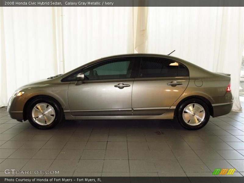 Galaxy Gray Metallic / Ivory 2008 Honda Civic Hybrid Sedan