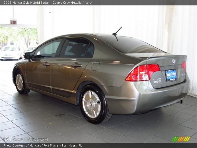 Galaxy Gray Metallic / Ivory 2008 Honda Civic Hybrid Sedan