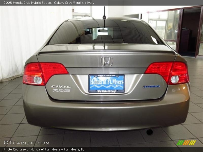 Galaxy Gray Metallic / Ivory 2008 Honda Civic Hybrid Sedan