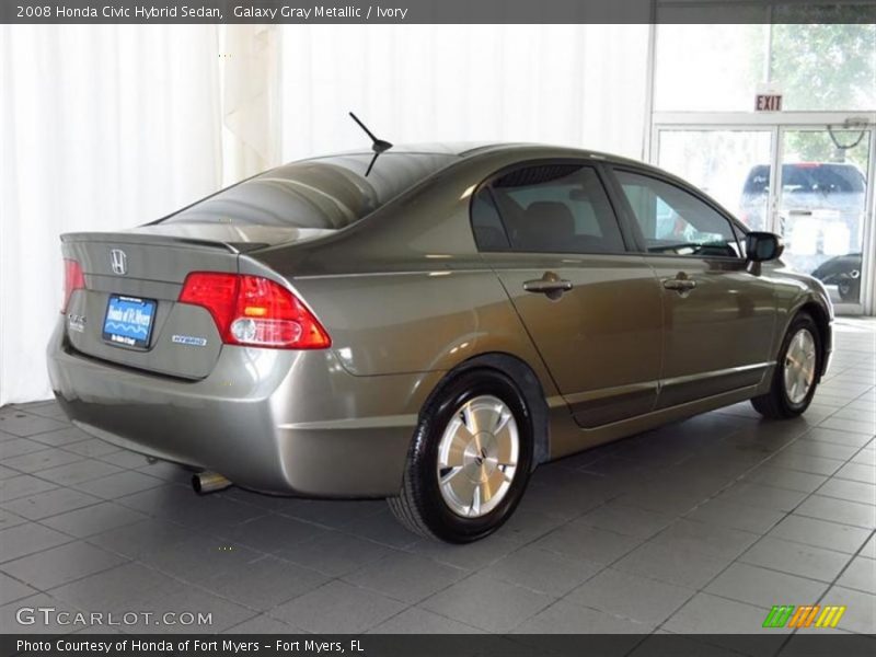 Galaxy Gray Metallic / Ivory 2008 Honda Civic Hybrid Sedan