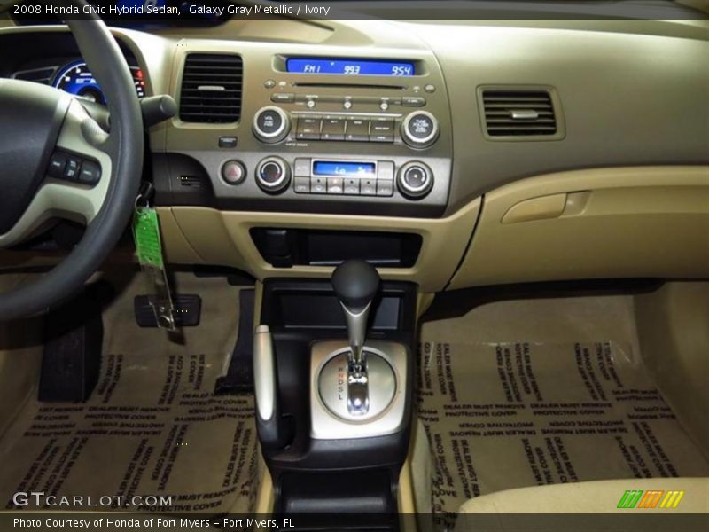 Galaxy Gray Metallic / Ivory 2008 Honda Civic Hybrid Sedan