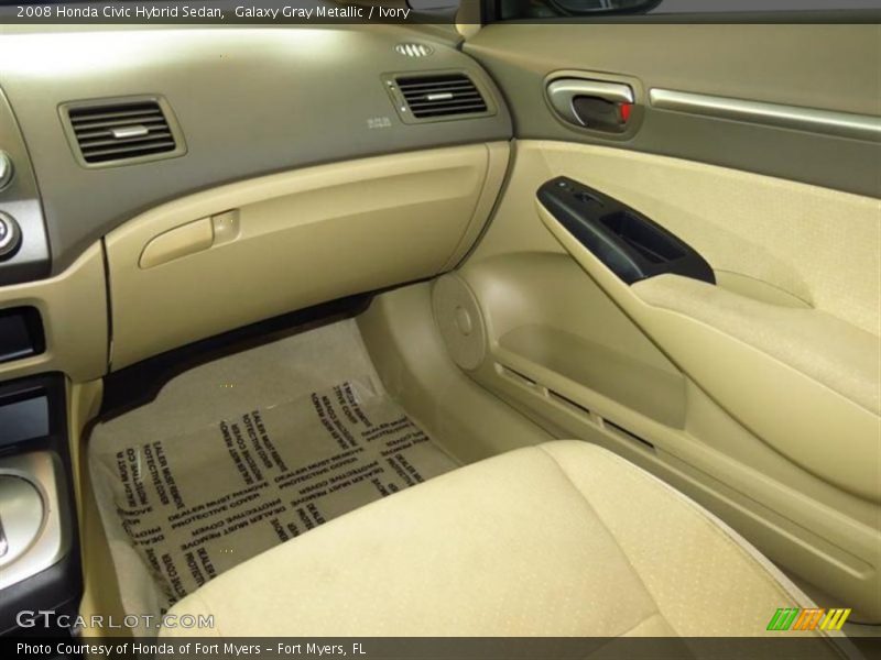 Galaxy Gray Metallic / Ivory 2008 Honda Civic Hybrid Sedan