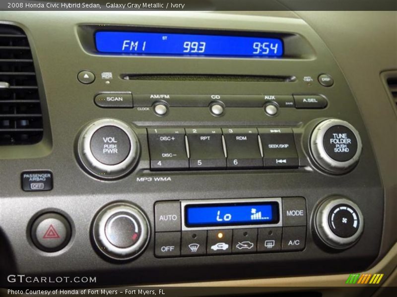Galaxy Gray Metallic / Ivory 2008 Honda Civic Hybrid Sedan