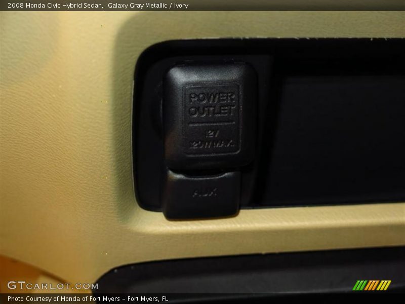 Galaxy Gray Metallic / Ivory 2008 Honda Civic Hybrid Sedan