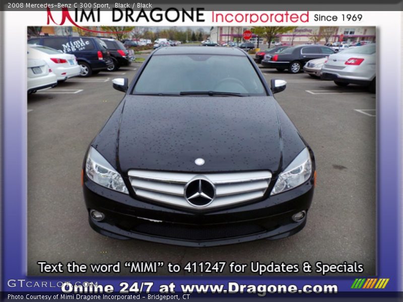 Black / Black 2008 Mercedes-Benz C 300 Sport