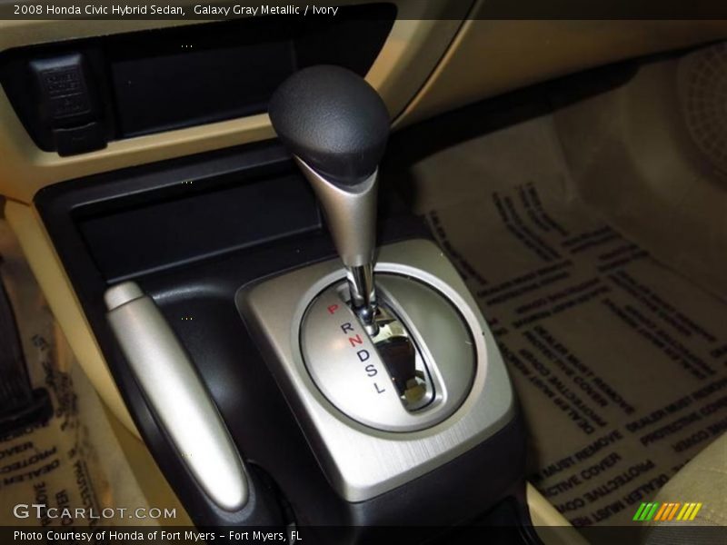 Galaxy Gray Metallic / Ivory 2008 Honda Civic Hybrid Sedan