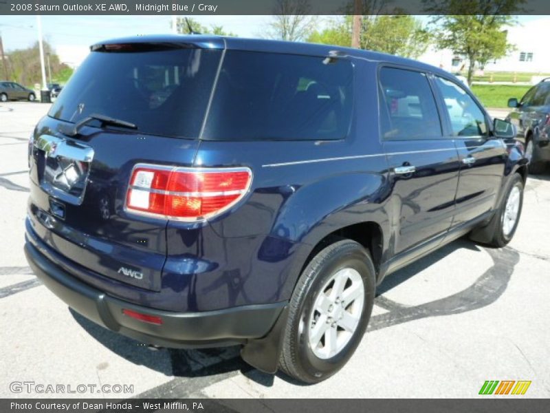 Midnight Blue / Gray 2008 Saturn Outlook XE AWD