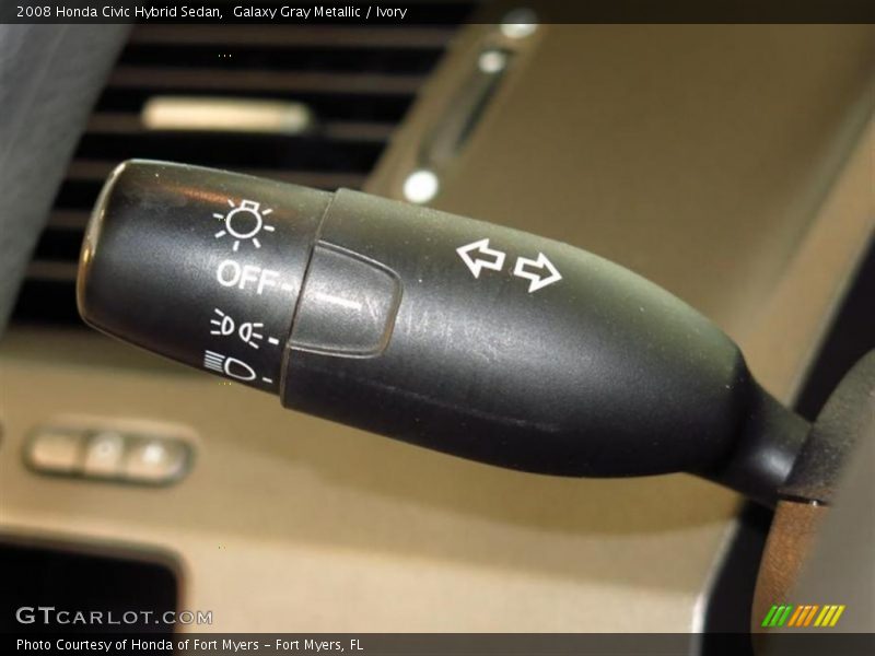 Galaxy Gray Metallic / Ivory 2008 Honda Civic Hybrid Sedan
