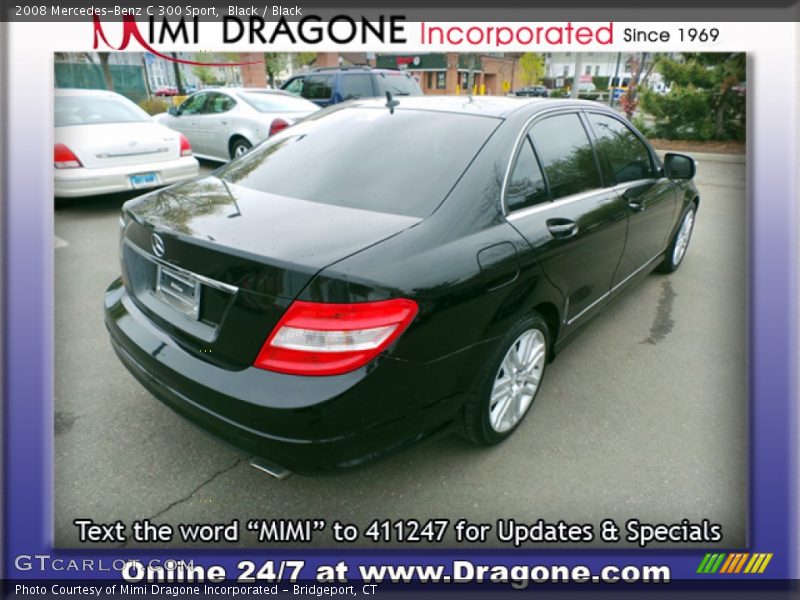 Black / Black 2008 Mercedes-Benz C 300 Sport