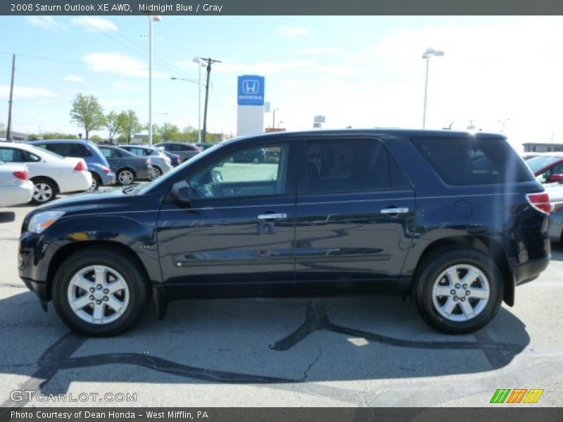 Midnight Blue / Gray 2008 Saturn Outlook XE AWD