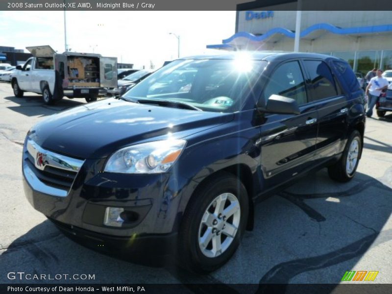Midnight Blue / Gray 2008 Saturn Outlook XE AWD