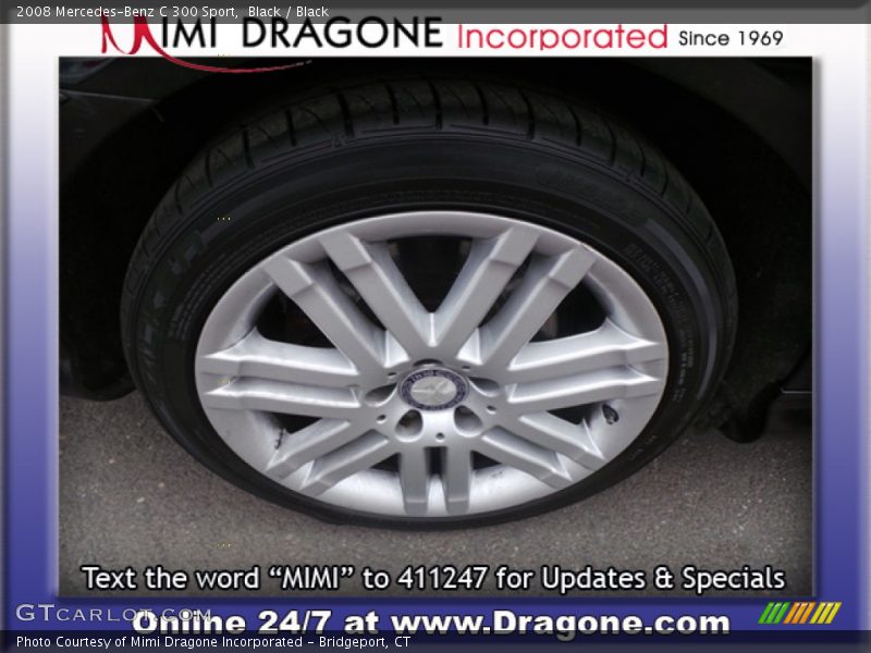 Black / Black 2008 Mercedes-Benz C 300 Sport
