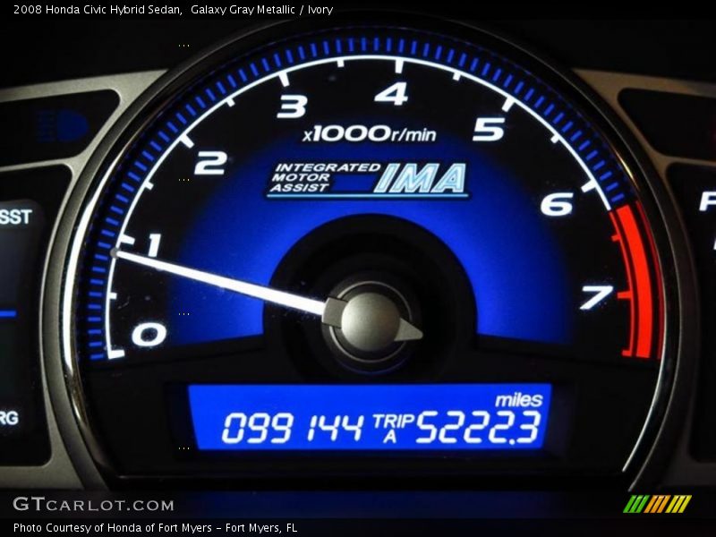 Galaxy Gray Metallic / Ivory 2008 Honda Civic Hybrid Sedan