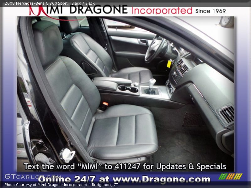 Black / Black 2008 Mercedes-Benz C 300 Sport