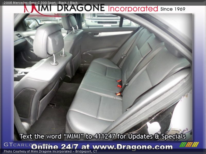 Black / Black 2008 Mercedes-Benz C 300 Sport