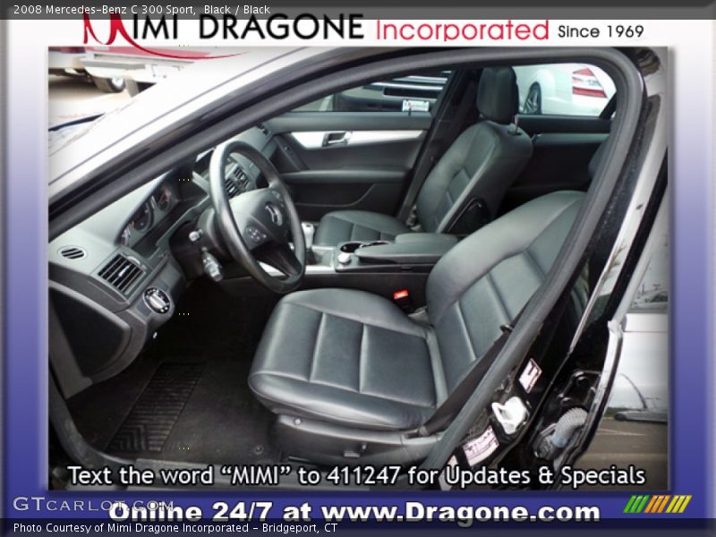 Black / Black 2008 Mercedes-Benz C 300 Sport