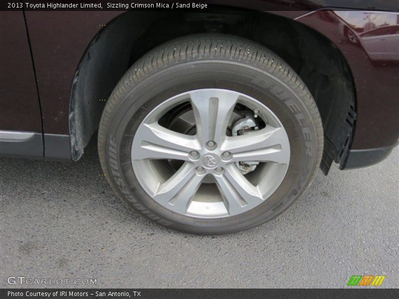 Sizzling Crimson Mica / Sand Beige 2013 Toyota Highlander Limited