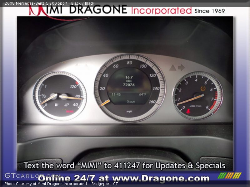 Black / Black 2008 Mercedes-Benz C 300 Sport