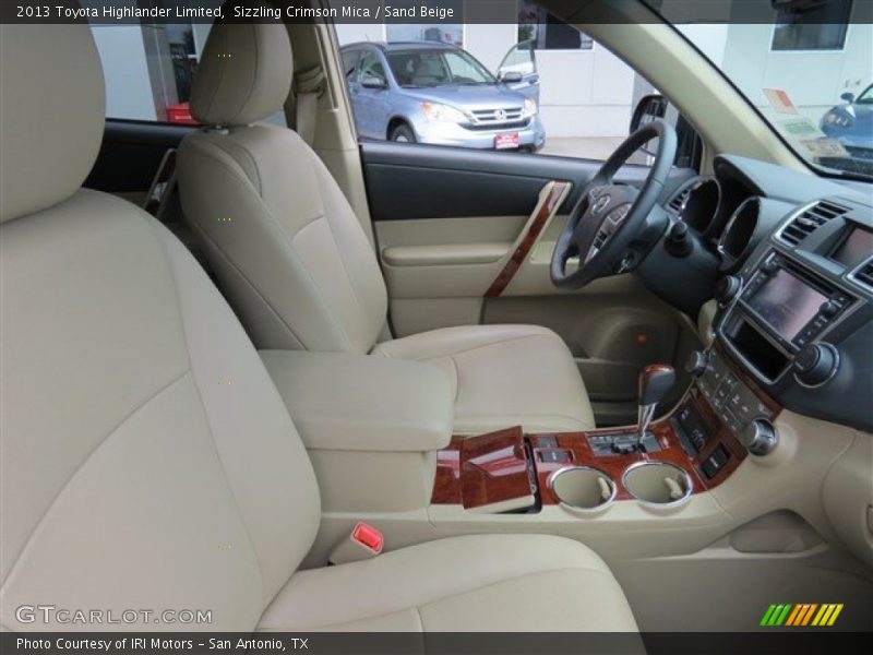 Sizzling Crimson Mica / Sand Beige 2013 Toyota Highlander Limited
