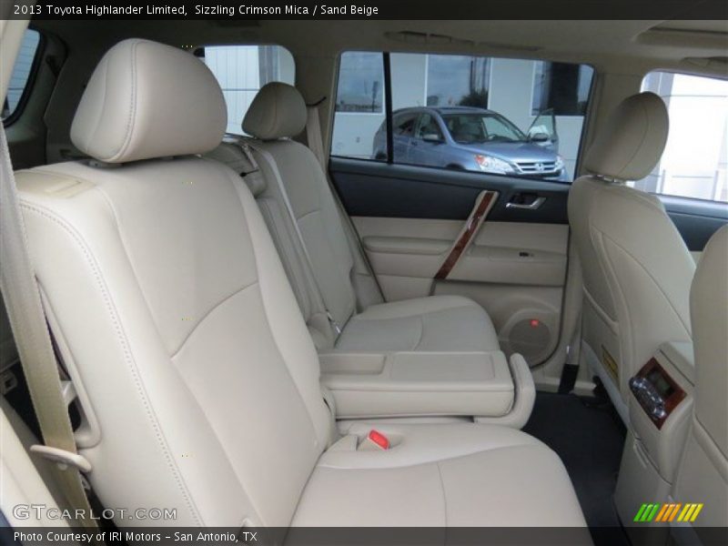 Sizzling Crimson Mica / Sand Beige 2013 Toyota Highlander Limited