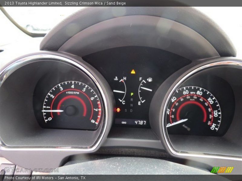 Sizzling Crimson Mica / Sand Beige 2013 Toyota Highlander Limited