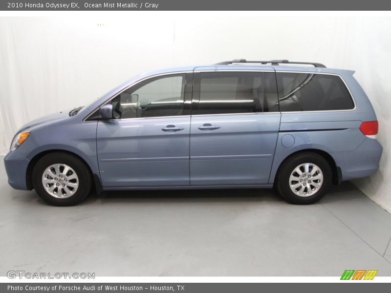 Ocean Mist Metallic / Gray 2010 Honda Odyssey EX