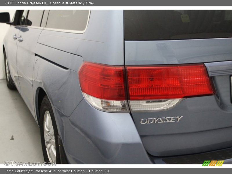 Ocean Mist Metallic / Gray 2010 Honda Odyssey EX