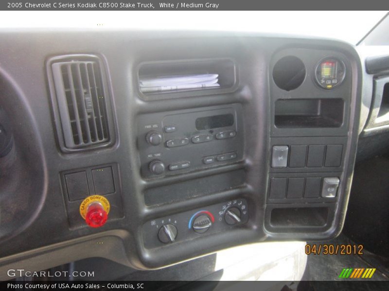White / Medium Gray 2005 Chevrolet C Series Kodiak C8500 Stake Truck