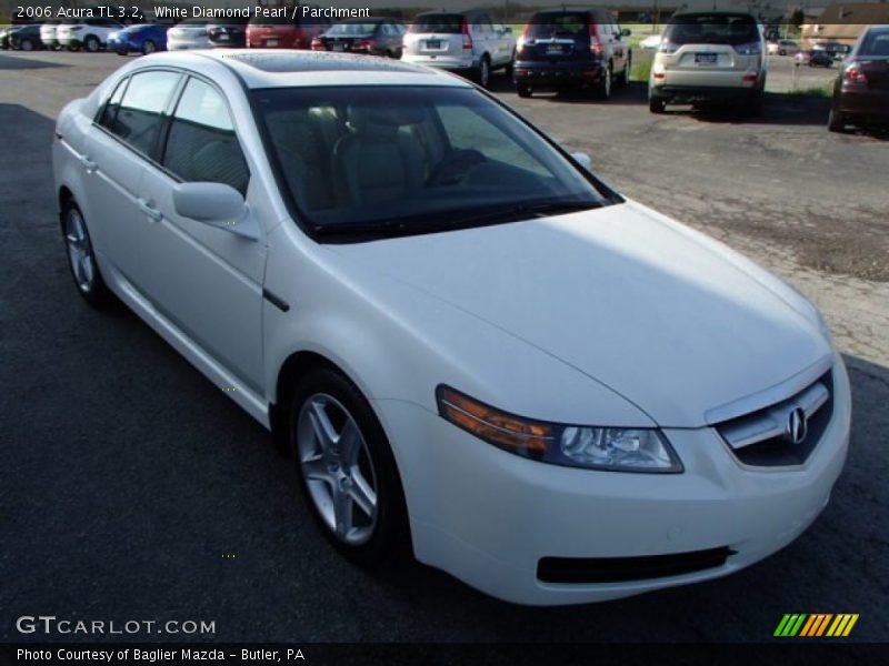 White Diamond Pearl / Parchment 2006 Acura TL 3.2