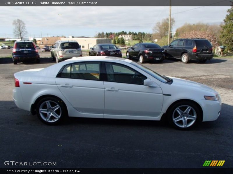 White Diamond Pearl / Parchment 2006 Acura TL 3.2