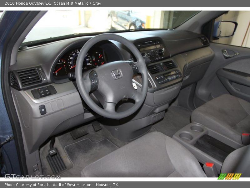Ocean Mist Metallic / Gray 2010 Honda Odyssey EX