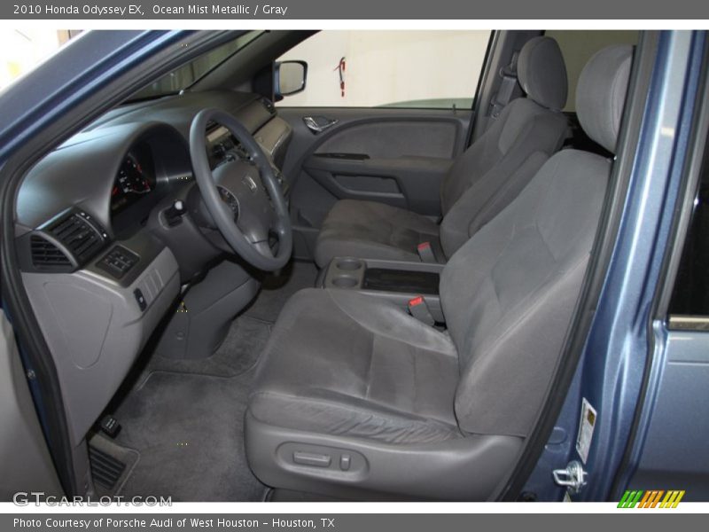 Ocean Mist Metallic / Gray 2010 Honda Odyssey EX