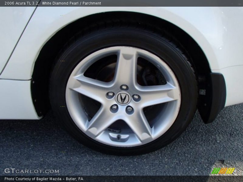 White Diamond Pearl / Parchment 2006 Acura TL 3.2