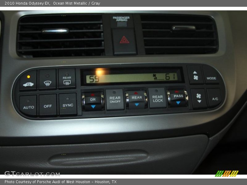 Ocean Mist Metallic / Gray 2010 Honda Odyssey EX
