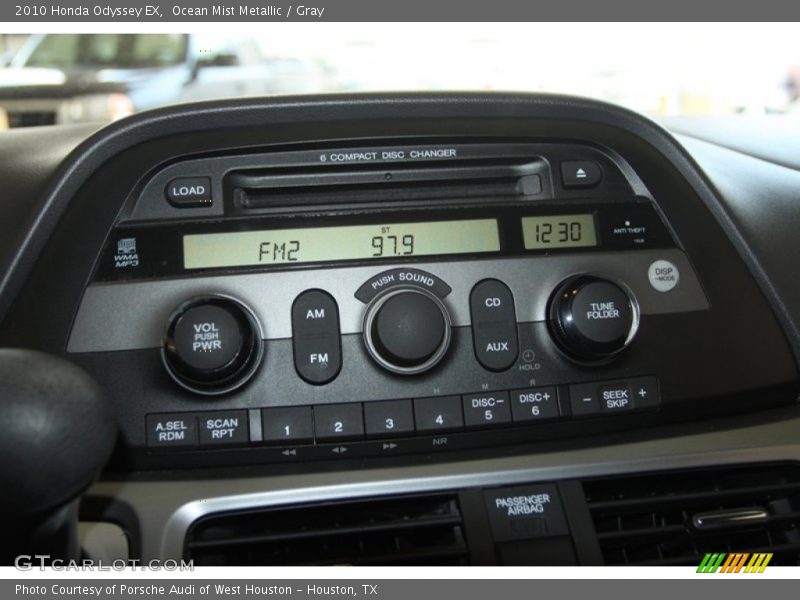 Ocean Mist Metallic / Gray 2010 Honda Odyssey EX
