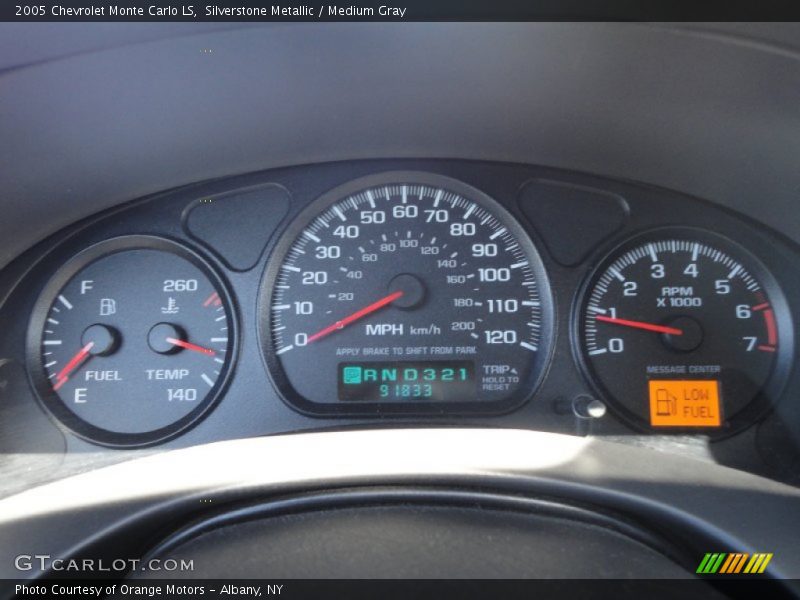 Silverstone Metallic / Medium Gray 2005 Chevrolet Monte Carlo LS