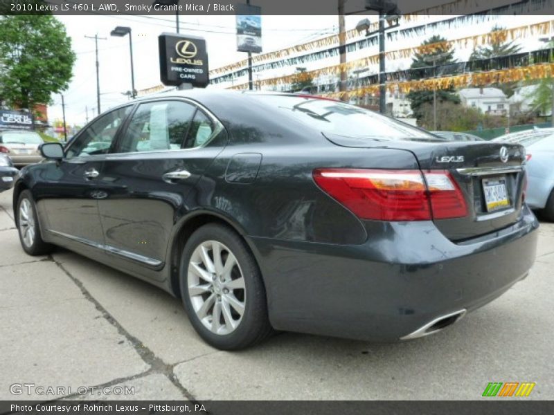Smoky Granite Mica / Black 2010 Lexus LS 460 L AWD