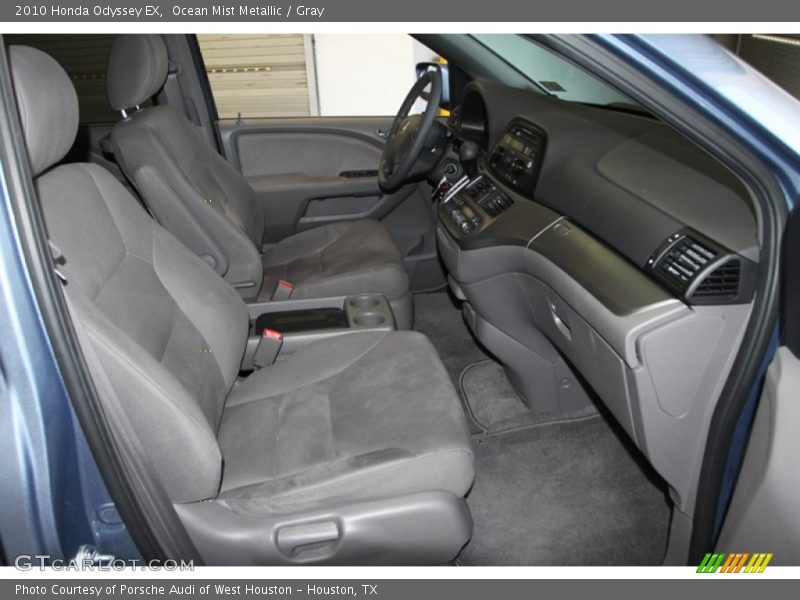 Ocean Mist Metallic / Gray 2010 Honda Odyssey EX
