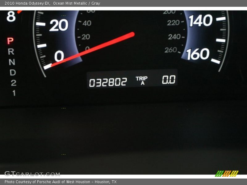 Ocean Mist Metallic / Gray 2010 Honda Odyssey EX