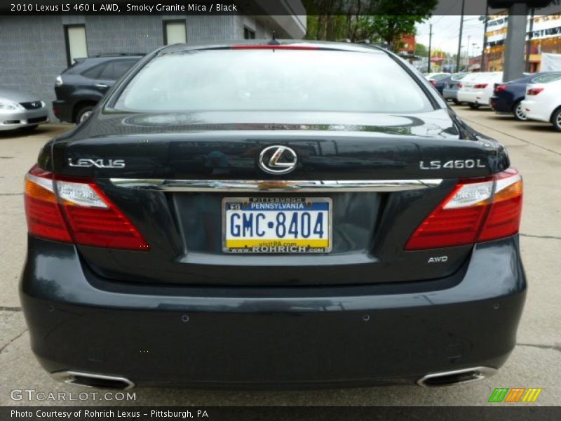 Smoky Granite Mica / Black 2010 Lexus LS 460 L AWD
