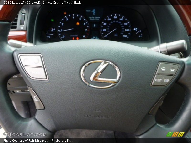 Smoky Granite Mica / Black 2010 Lexus LS 460 L AWD