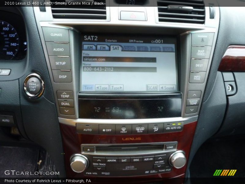 Controls of 2010 LS 460 L AWD