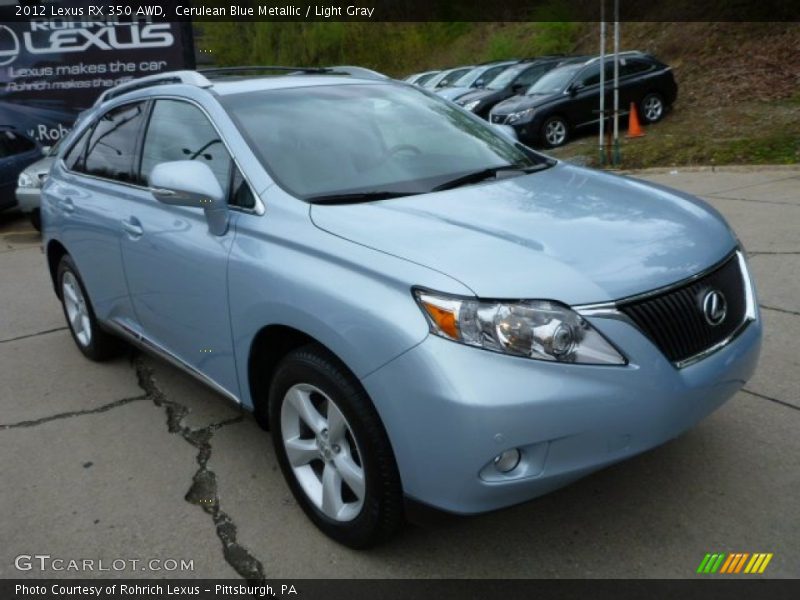 Front 3/4 View of 2012 RX 350 AWD